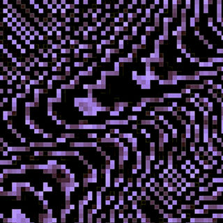 "an abstract wave of pixel art"